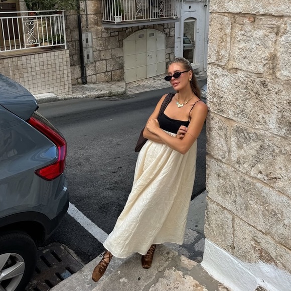 Abercrombie & Fitch Tie Back Babydoll Dress - M Petite - Picture 5 of 16